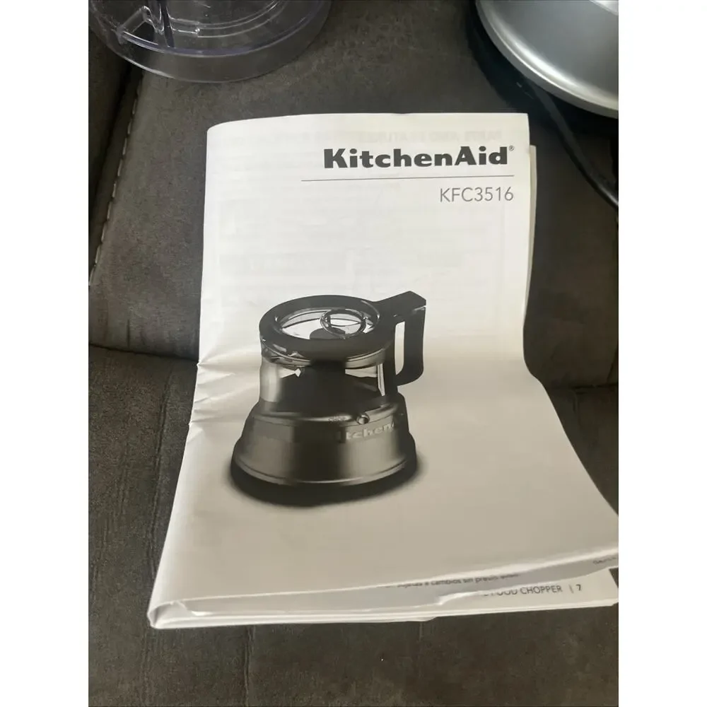 KitchenAid 3.5 Cup Food Chopper, 2 Speeds and Pulse, KFC3516 New. Extra Bowl